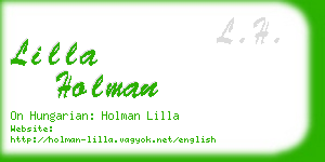 lilla holman business card